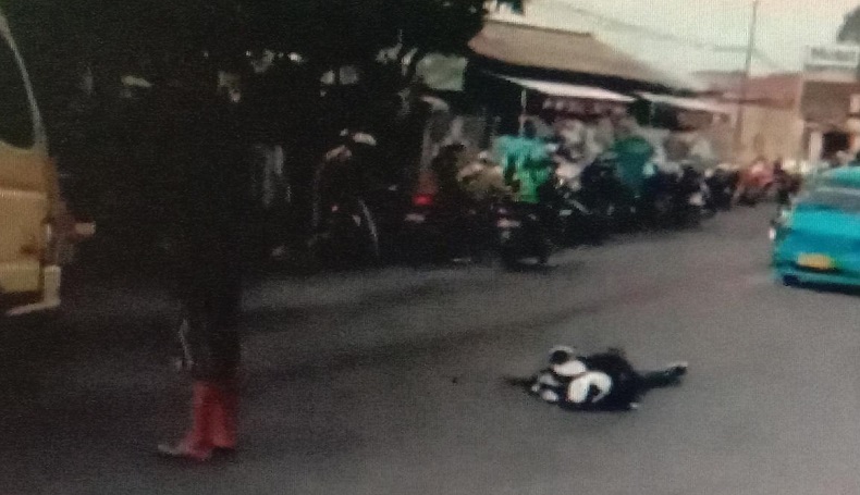    Innalillahi, Kecelakaan di Jalan Raya Sukabumi-Cianjur, Pelajar Tewas Bersimbah Darah