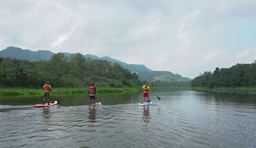 Wisata Susur Sungai dengan Stand Up Paddle di Bantul  - Bagian 1