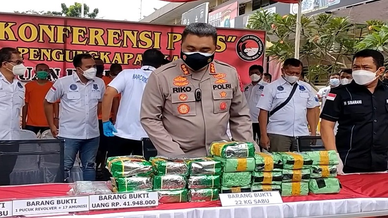 Polisi Gagalkan Peredaran 25 Kg Sabu di Medan 