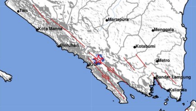 Gempa Magnitudo 3 Guncang Lampung Barat, Pusat Gempa di Darat