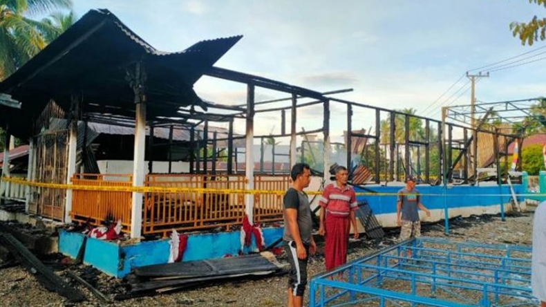 Kebakaran Masjid di Aceh Diduga karena Korsleting Listrik