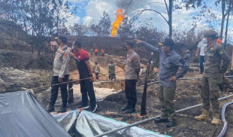Kebakaran Sumur Minyak Ilegal di Muba Belum Padam, Ahli Diminta Turun Tangan