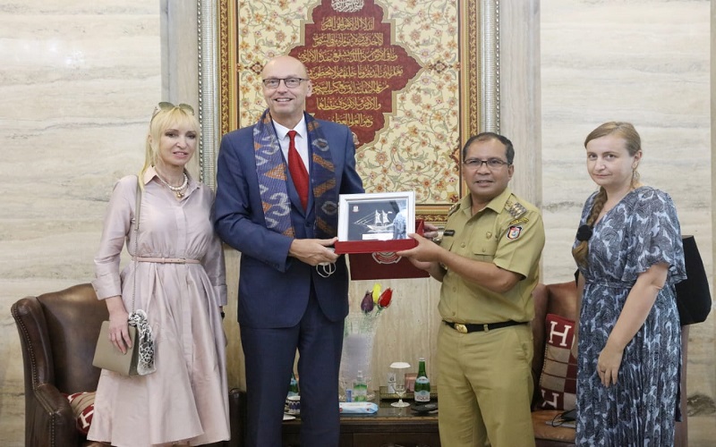 Tertarik Pariwisata Makassar, Dubes Republik Ceko Temui Wali Kota Danny