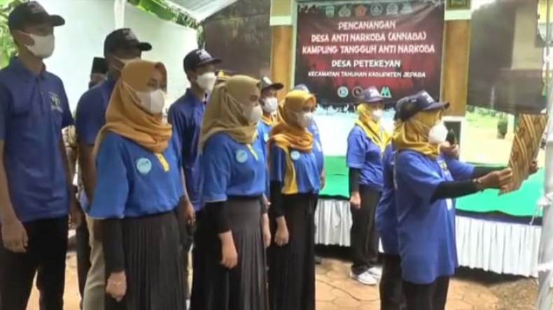 Bentuk Relawan, Desa di Jepara Ini Deklarasi Anti Narkoba 