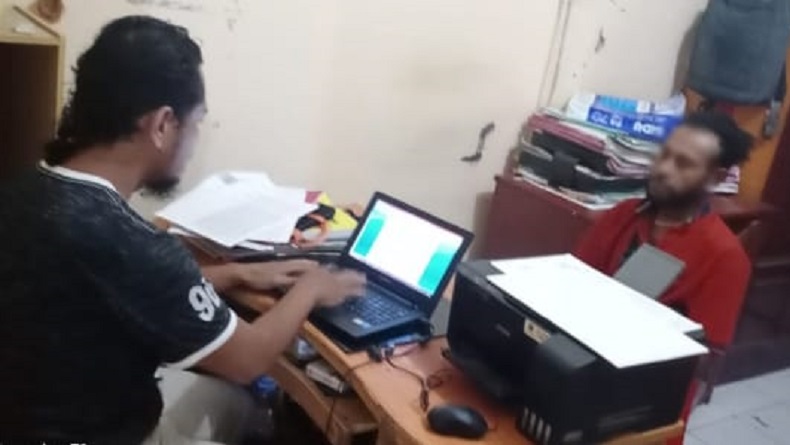 Pelaku Penganiayaan Bapak Kandung di Jalan Kamboja Yapen Ditangkap