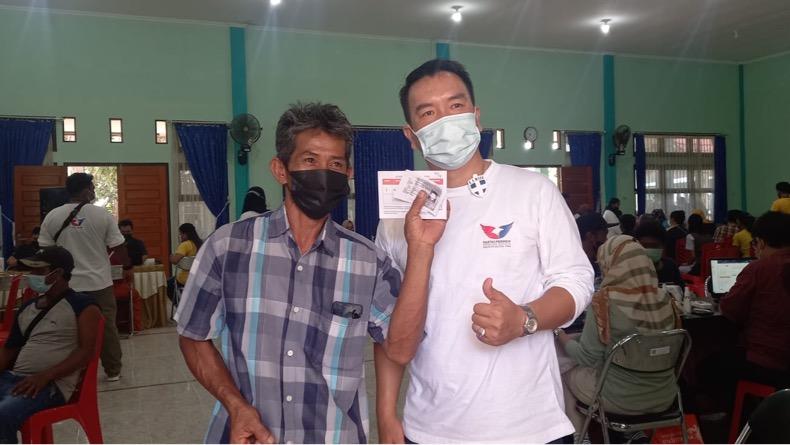 Percepat Herd Immunity, DPD Perindo  Belitung Timur Gelar Vaksinasi Massal