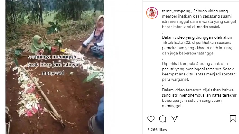 title Viral Pasangan Suami Istri Meninggal di Waktu Hampir Bersamaan, Tinggalkan 4 Orang Anak Viral Pasangan Suami Istri Meninggal di Waktu Hampir Bersamaan, Tinggalkan 4 Orang Anak
