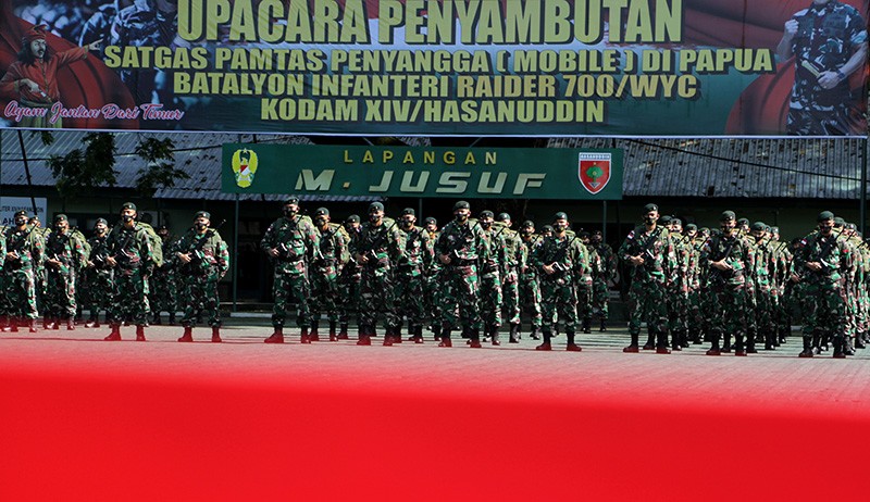 Upacara Penyambutan 450 Prajurit TNI usai Setahun Jaga Perbatasan RI-PNG - Bagian 2