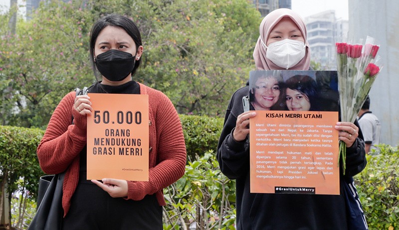 Aksi Dukung Grasi Terpidana Mati Kasus Narkoba Merry Utami - Bagian 5
