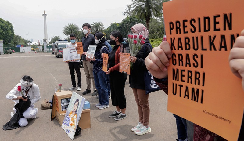 Aksi Dukung Grasi Terpidana Mati Kasus Narkoba Merry Utami - Bagian 4