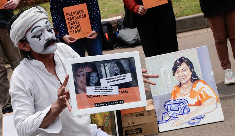 Aksi Dukung Grasi Terpidana Mati Kasus Narkoba Merry Utami - Bagian 3