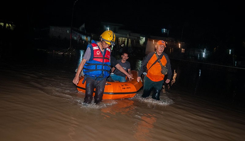 Ratusan Rumah di Rangkasbitung Terendam Banjir Setinggi 1,5 Meter