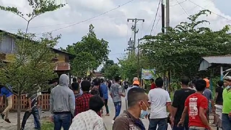 Sekelompok OKP dan Pekerja Bangunan di Medan Deli Terlibat Bentrokan