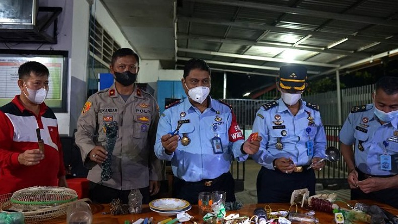 Kemenkumham Geledah Kamar Warga Binaan Lapas Gorontalo, Hasilnya Mengejutkan