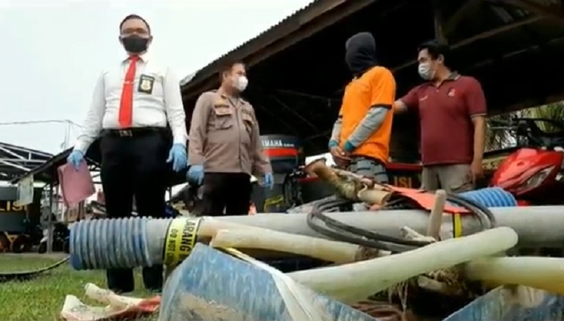 Polres Singkawang Gerebek Tambang Ilegal di 2 Lokasi, 3 Pelaku Ditangkap