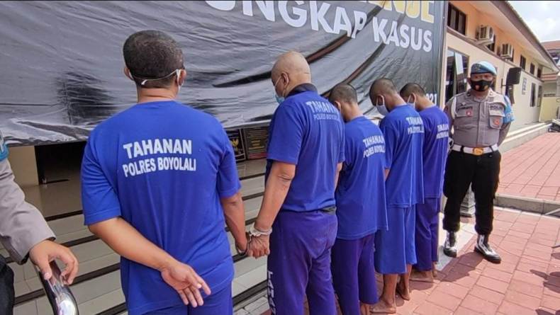 Operasi Sikat Jaran Candi, Polres Boyolali Tangkap 9 Tersangka Pencurian 