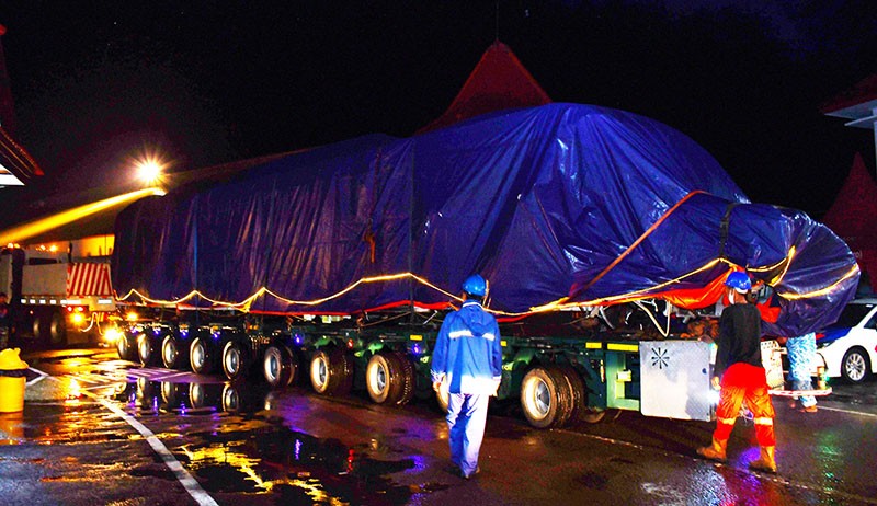 Gerbong LRT Kecelakaan Tiba di Madiun untuk Diperbaiki - Bagian 1