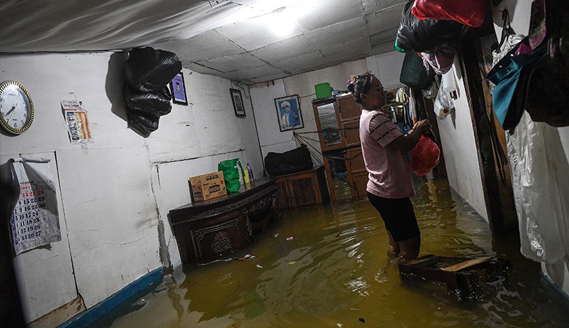 Air Sungai Meluap, Kecamatan Talamu Pasaman Barat Diterjang Banjir 1 Meter