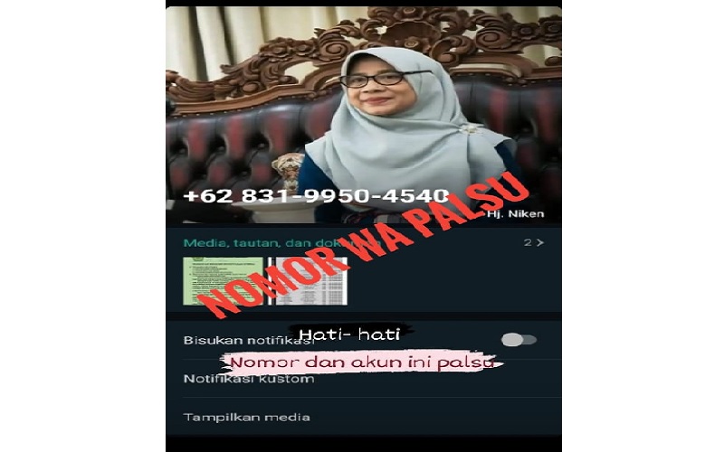 Nama Istri Gubernur NTB Dicatut untuk Penipuan