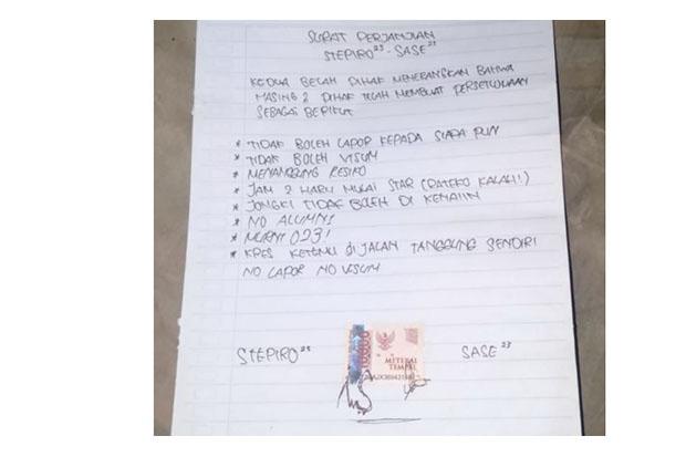  Sebelum Tawuran di Bantul, Geng Pelajar Stepiro dan Sase Ini Buat Surat Perjanjian Tak Saling Melaporkan 