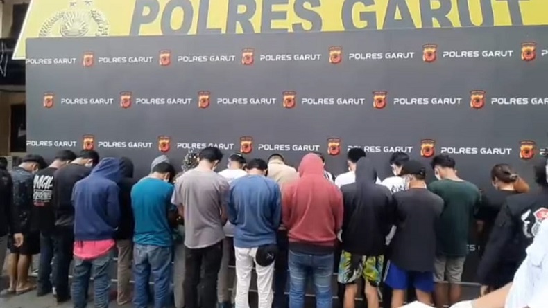 20 Pelaku Penyalahgunaan Narkoba di Limbangan Garut Ditangkap Polisi