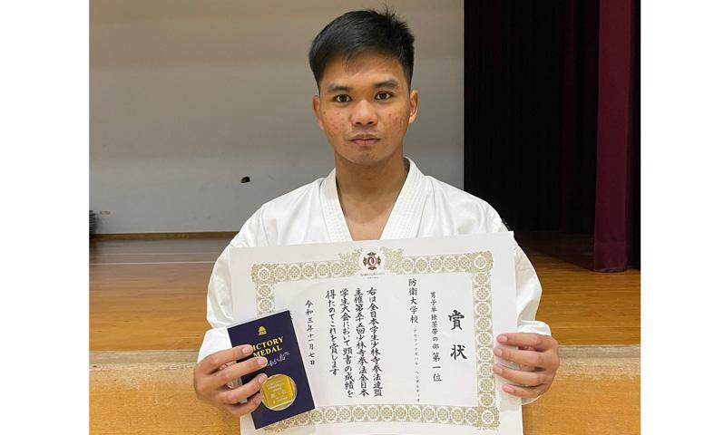 Hebat, Taruna Akmil  Raih Medali Emas Kejuaraan Kempo di Jepang