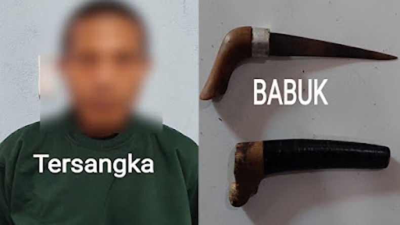 Alasan Dendam, Warga Girian Nekat Tikam Perut Teman hingga Robek 