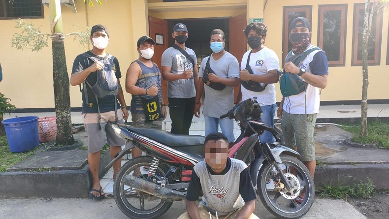 Polisi Tangkap Maling Motor di Parkiran Kampus Universitas Yapis Biak