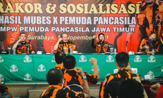 La Nyalla Minta Kader Pemuda Pancasila Jatim Perkuat Keanggotaan