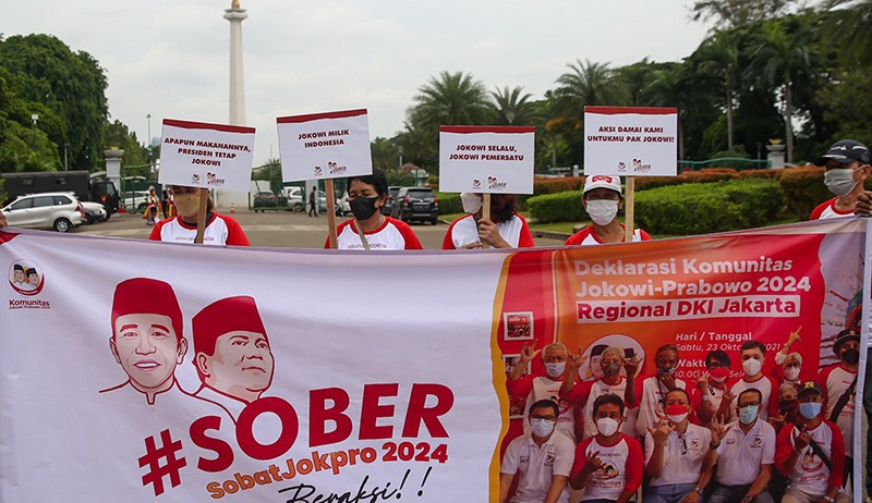 Aksi Dukung Jokowi 3 Periode, Berpasangan dengan Prabowo Calon Wakil Presiden - Bagian 2