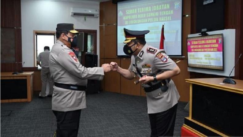 Dilantik Kapolda, AKBP Sigit Hariyadi Resmi Jabat Kapolres Hulu Sungai Selatan