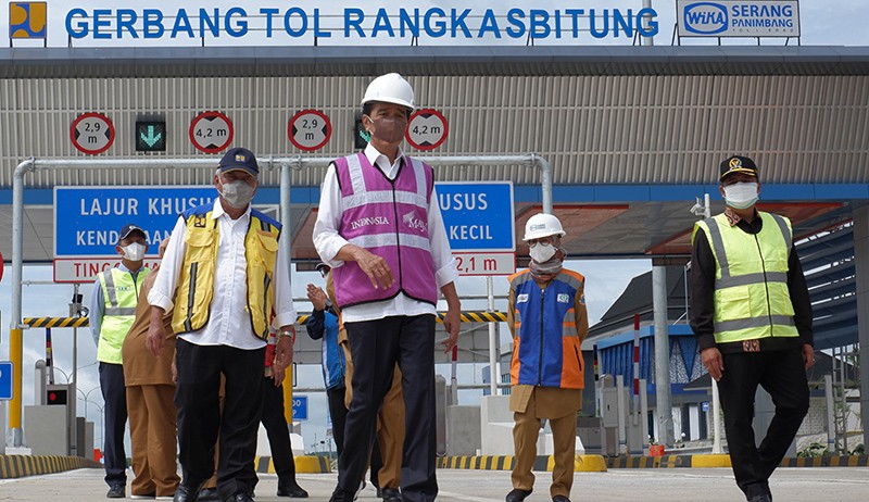 Presiden Jokowi Resmikan Jalan Tol Serang Panimbang Seksi I Sepanjang 26,5 Km - Bagian 1