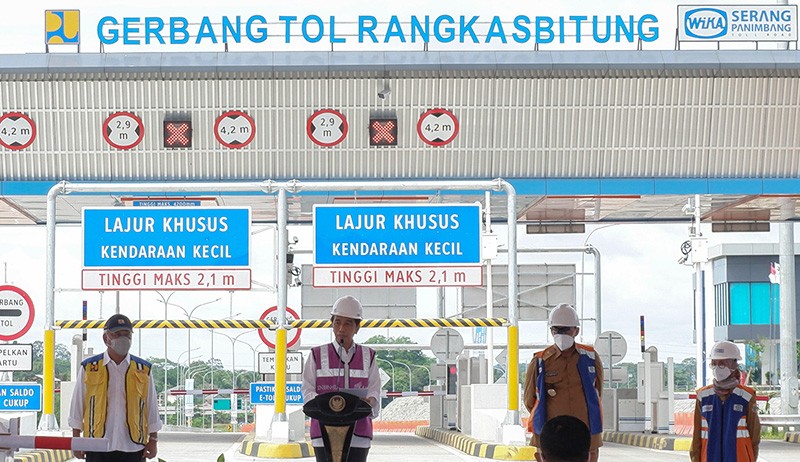 Presiden Jokowi Resmikan Jalan Tol Serang Panimbang Seksi I Sepanjang 26,5 Km - Bagian 3