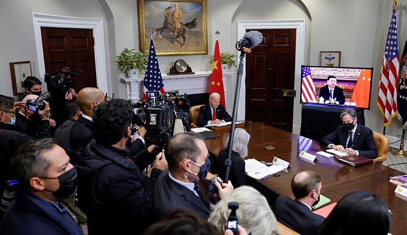 Momen Pertemuan Perdana Presiden AS Joe Biden - Presiden China Xi Jinping - Bagian 4