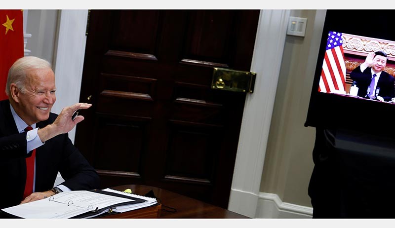 Momen Pertemuan Perdana Presiden AS Joe Biden - Presiden China Xi Jinping - Bagian 2