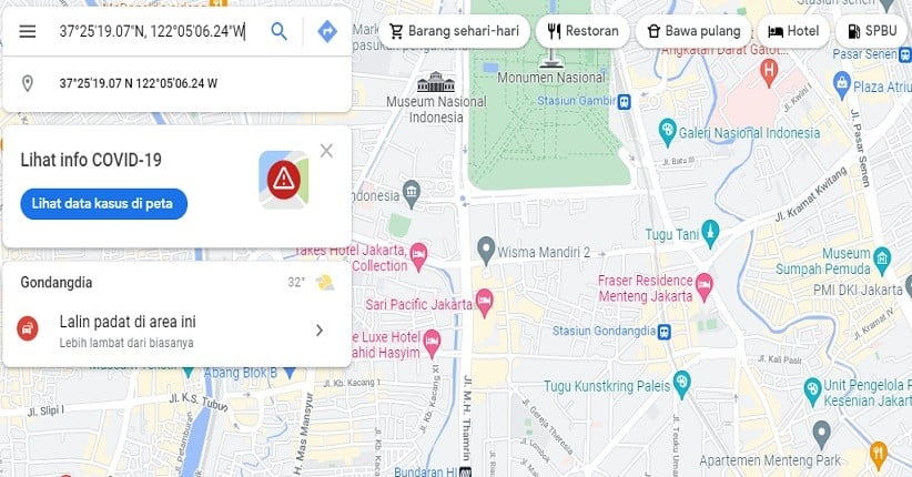 Cara Memasukkan Titik Koordinat di Google Maps