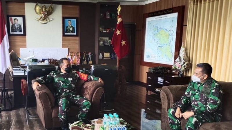 Pangdam Kasuari Bertemu Dirum Puskesad, Bahas Rumah Sakit Moduler di Kodam