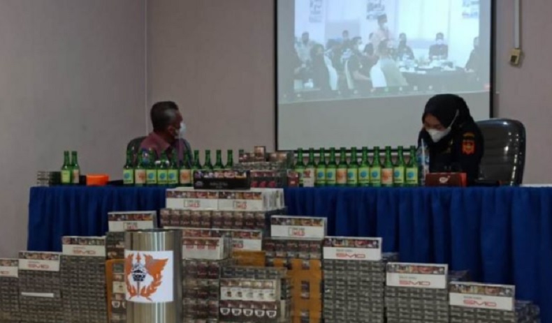 Bea Cukai Babel Musnahkan 9,8 Juta Rokok Ilegal Senilai Rp17,7 Miliar