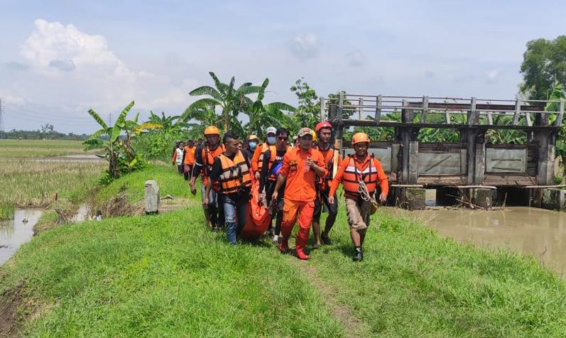 Kakek 81 Tahun Terpeleset Hanyut di Sungai Buntung Sukoharjo Ditemukan Tewas