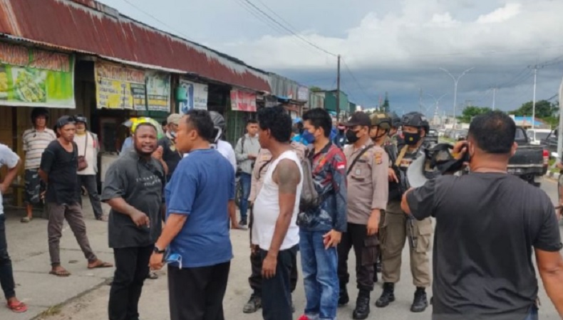 Bentrok Warga di Lapangan Jayanti Timika, Puluhan Orang Diamankan