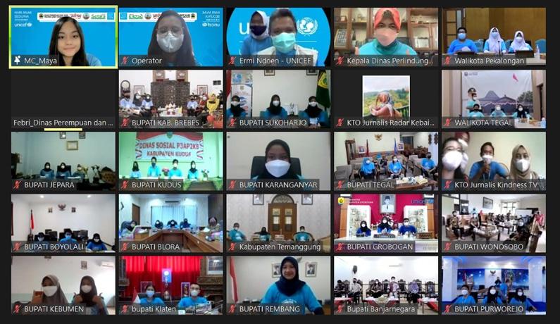 Begini Gaya Anak-anak Ambil Alih Posisi Gubernur, Wali Kota dan Bupati di Jateng