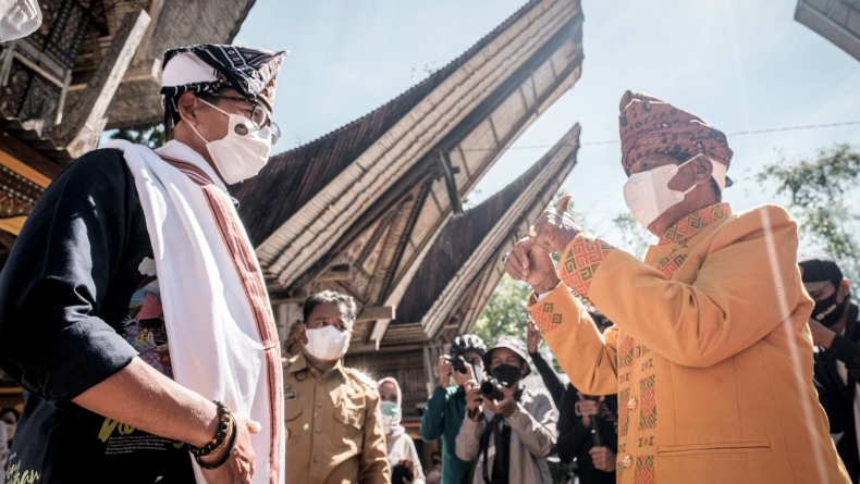 Kunjungi Desa Wisata Nonongan Toraja, Menparekraf: Ini Kesempatan Bangkitkan Ekonomi 
