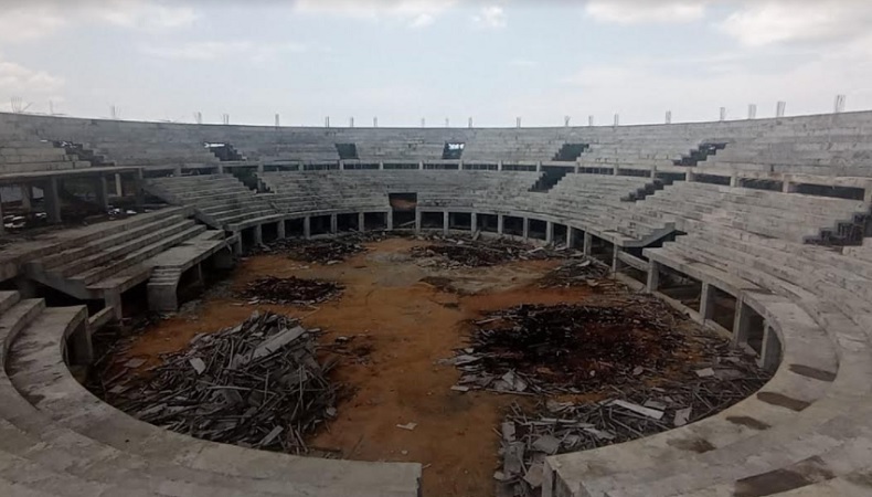 Urung Berutang, Pemkab Bangka Barat Cari Investor Selesaikan Sport Hall