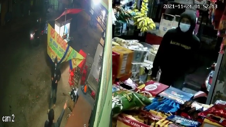 Ngeri, 3 Pria Merampok Toko Kelontong dan Warung Tenda di Rancasari Bandung