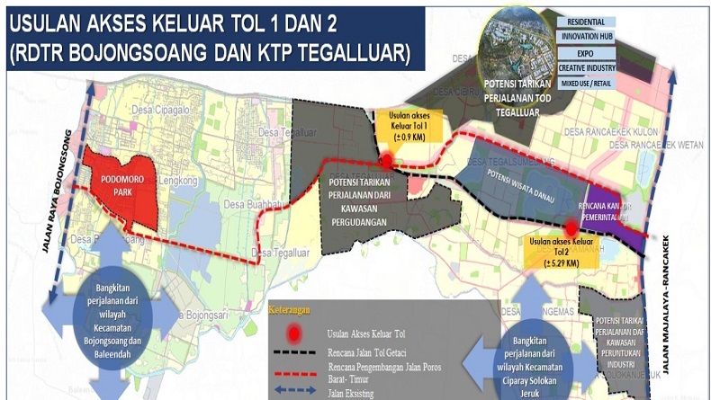 Pembangunan Tol Cigatas, Bupati Bandung Usulkan Akses GT Tegalluar