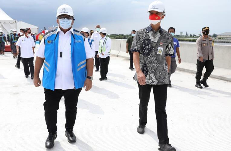 Cek Proyek Tol Semarang-Demak Seksi II, Ganjar: Target Selesai 28 Oktober 2022