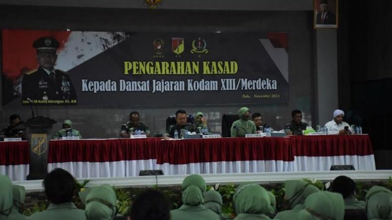 KSAD Cek Batalyon Tempur di Sulawesi Tengah, Ini Arahan ke Anggota Kodam XIII Merdeka