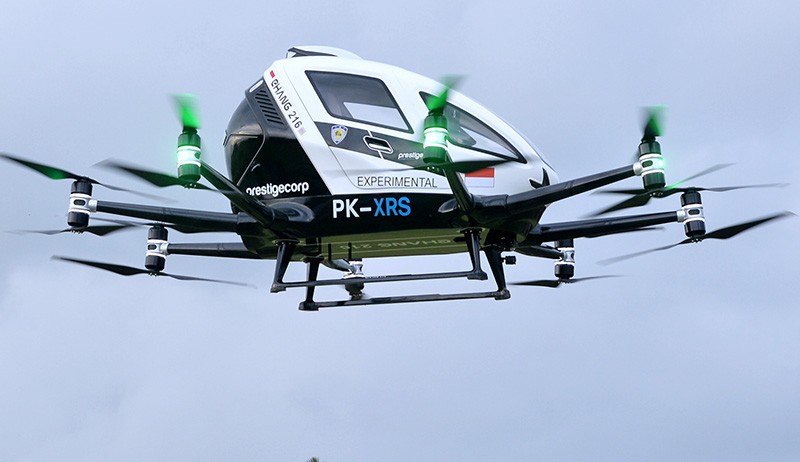 Taksi Terbang Bertenaga Listrik Angkut Penumpang di Bali - Bagian 1