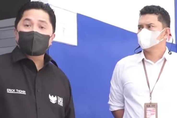 Erick Thohir Sidak SPBU Pertamina di Medan, Cek Toilet dan Musala