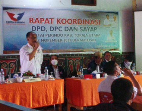 Partai Perindo Toraja Utara Gelar Pendidikan Politik dan Konsolidasi Hadapi Pemilu 2024